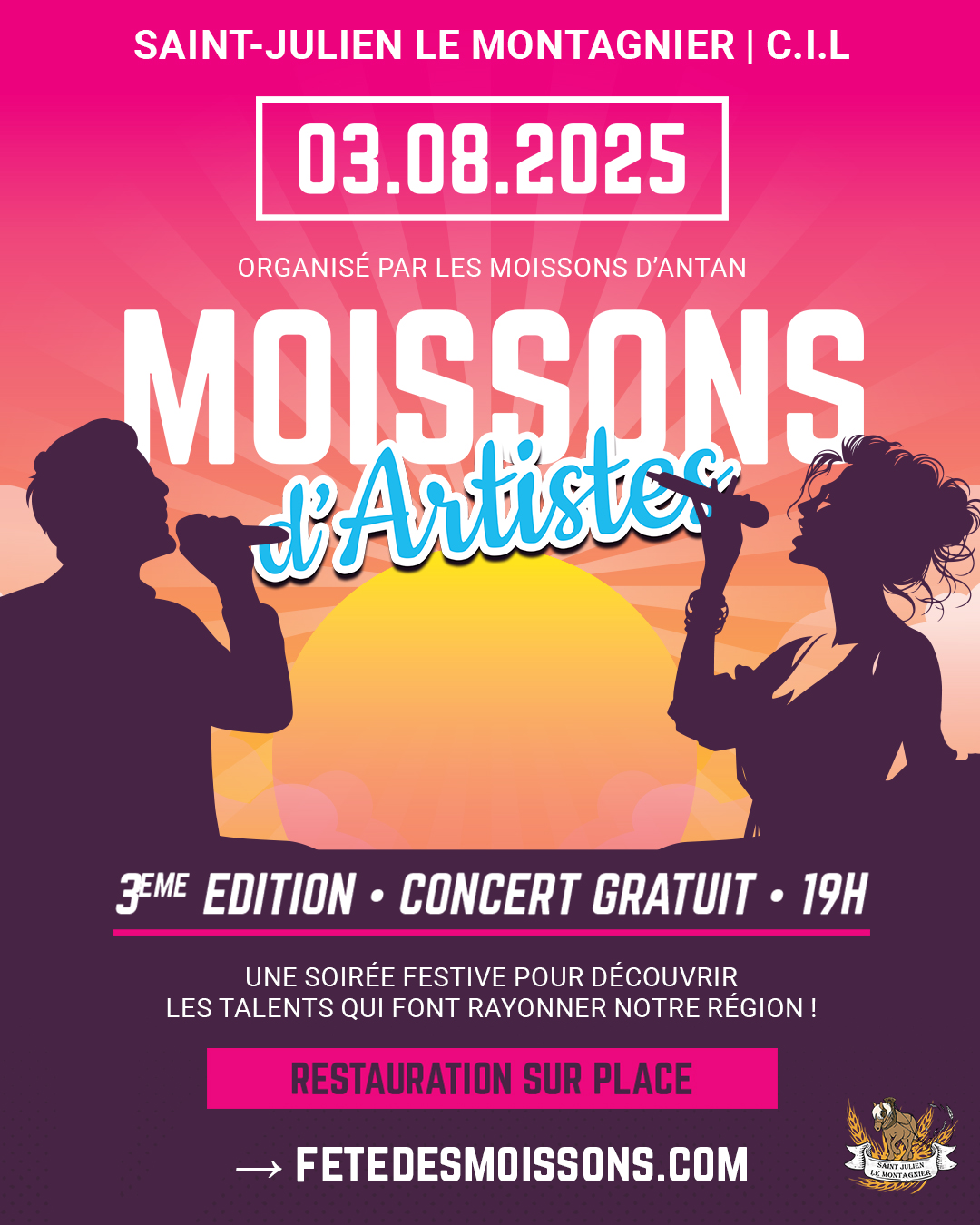 Moissons d’artistes le 3 août 2025