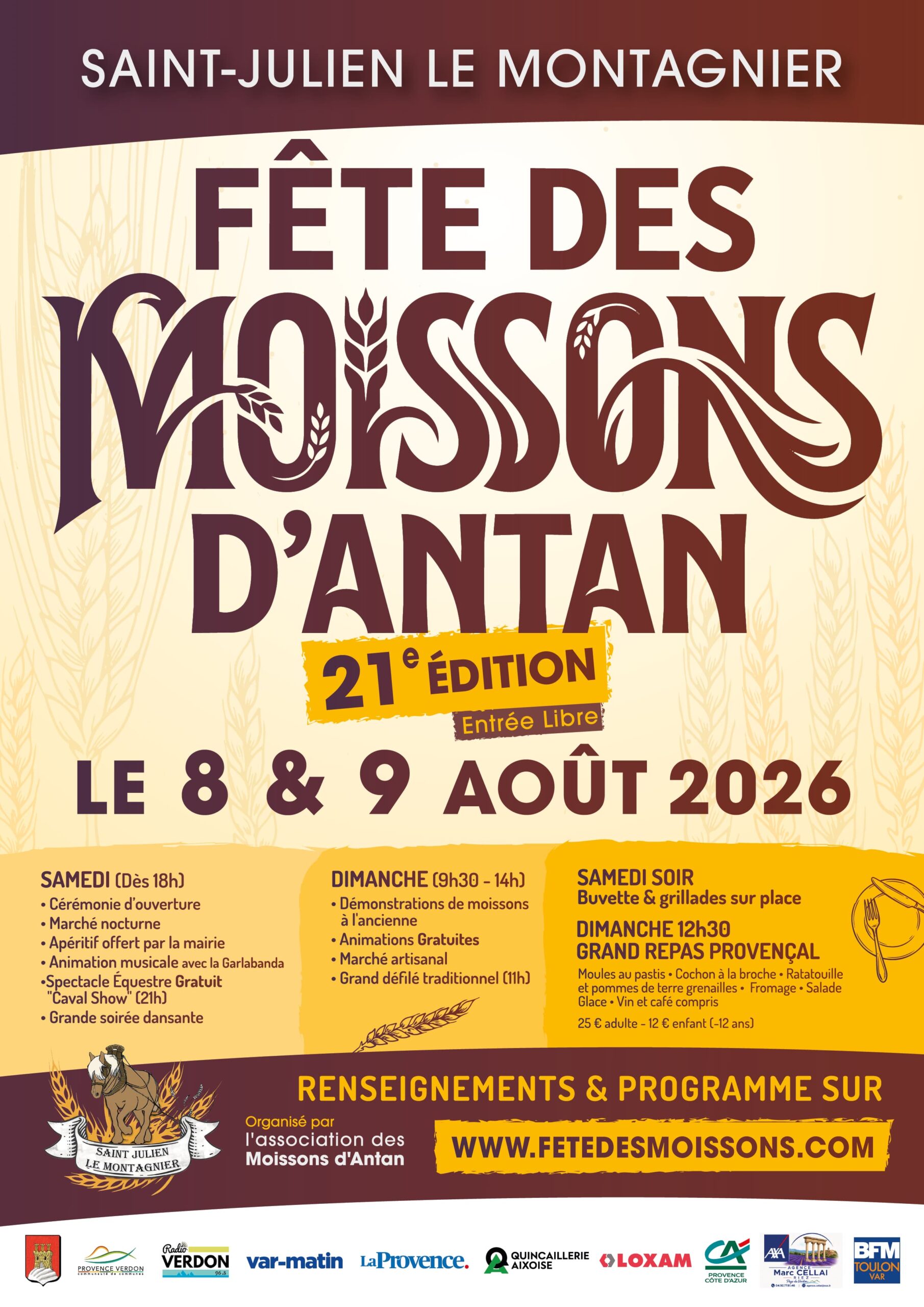 21Ème édition de la Fête des Moissons d’Antan