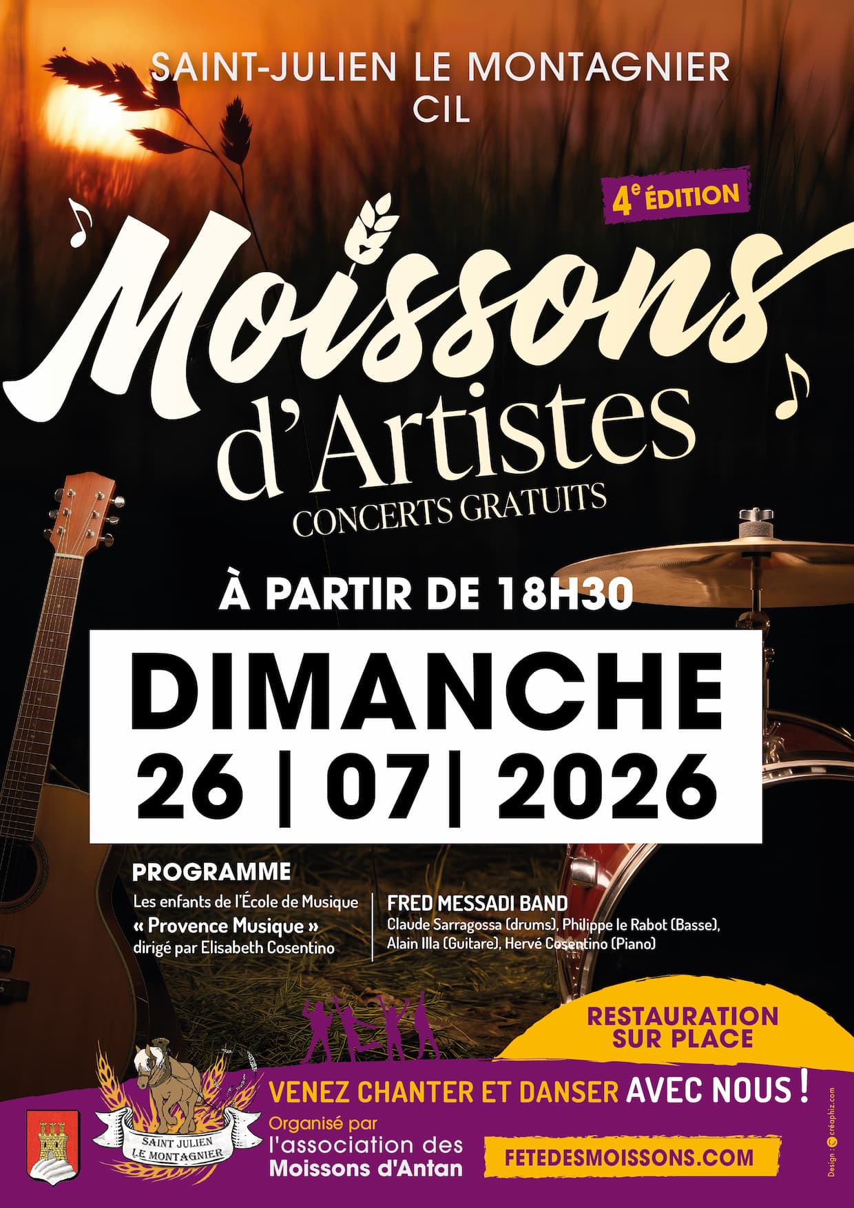 Moissons d’artistes le 26 Juillet 2026