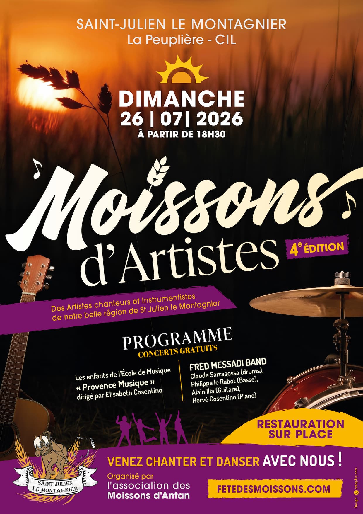 Moissons d’artistes le 26 Juillet 2026